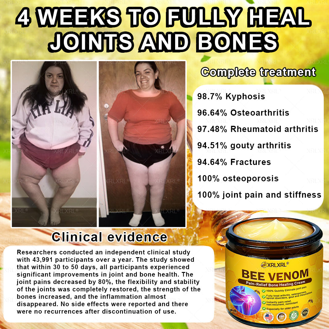 XRLXRL® Bee Venom Pain-Relief Bone Healing Cream 🇺🇸(Specially for older adults)