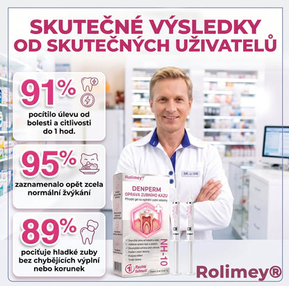 Rolimey® DenPerm – Přírodní gel pro vyplňování defektů skloviny a ošetření kariézních lézí🎁