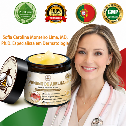 🌿🔥 𝑻𝑳𝑶𝑷𝑨® Creme de Tratamento da Pele com Veneno de Abelha (👨‍⚕️ Com Certificação CE) 👍✅