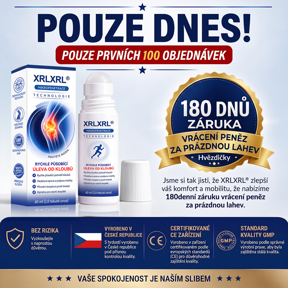 🌿XRLXRL®🪄 TECHNOLOGIE ORTOPEDICKÉ REGENERACE NOVÉ GENERACE · 0,05mm mikrojehličkový váleček pro obnovu kostí a kloubů