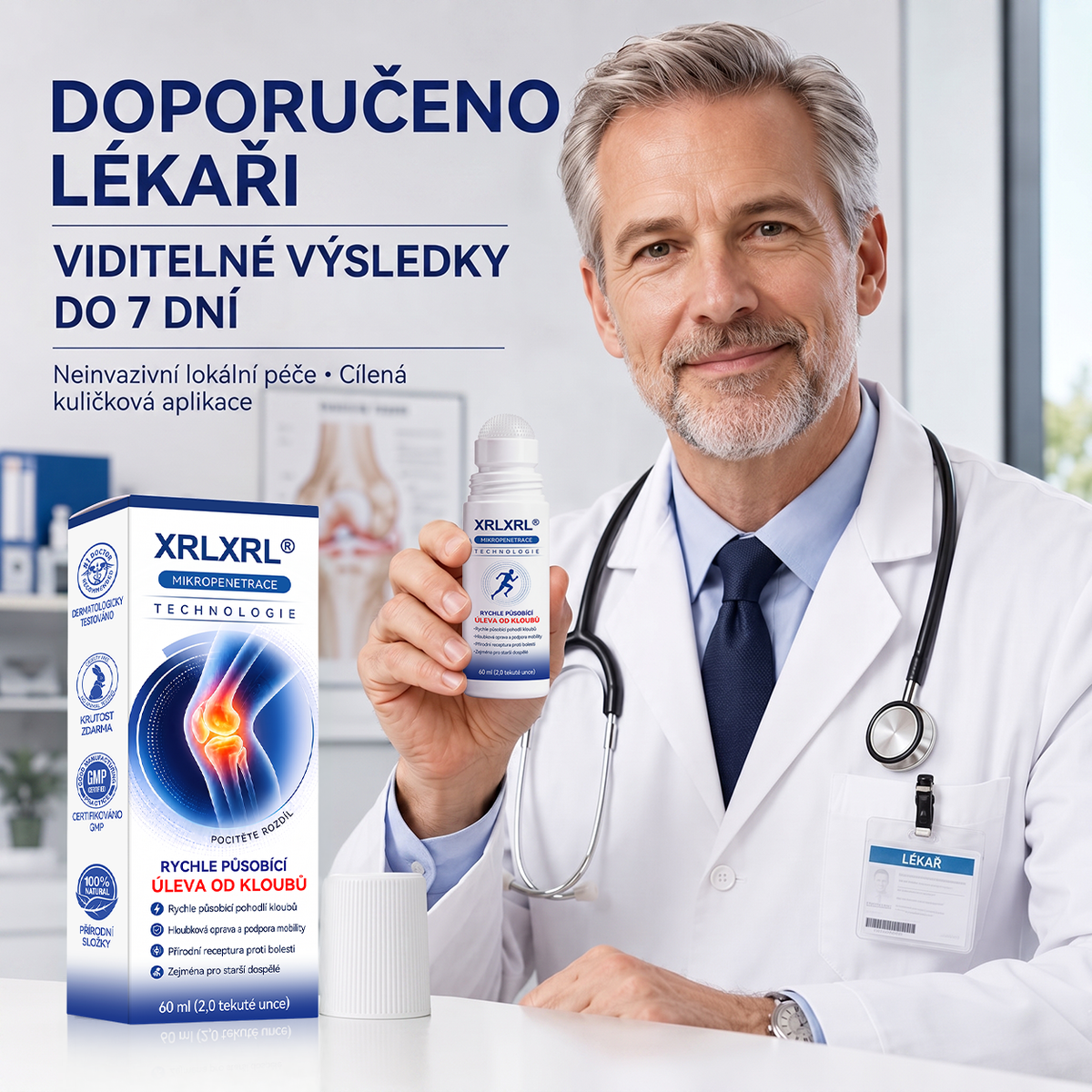 🌿XRLXRL®🪄 TECHNOLOGIE ORTOPEDICKÉ REGENERACE NOVÉ GENERACE · 0,05mm mikrojehličkový váleček pro obnovu kostí a kloubů